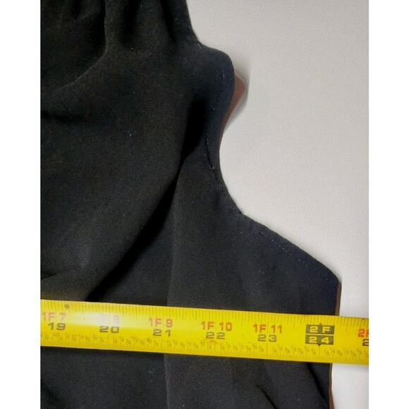 Women's Simply Be Sz 22 Black Sleeveless Short Trapeze Tassel Dress Sequence - Picture 7 of 13